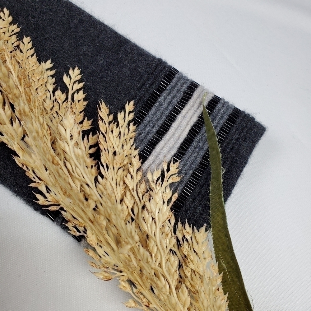 Neiman Marcus Cashmere Gray Beaded Cashmere Sweater Dress S - Picture 4 of 15